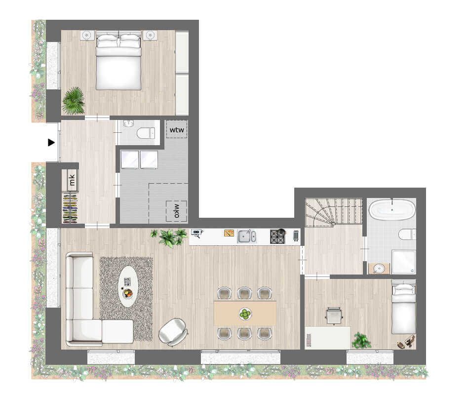 Buro-Ruim_Het-Strandhuis_plattegrond